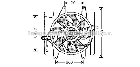AVA QUALITY COOLING Ventilators, Motora dzesēšanas sistēma CR7505